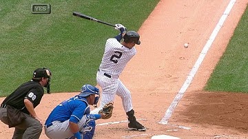 KC@NYY: Jeter singles, scores in first inning back