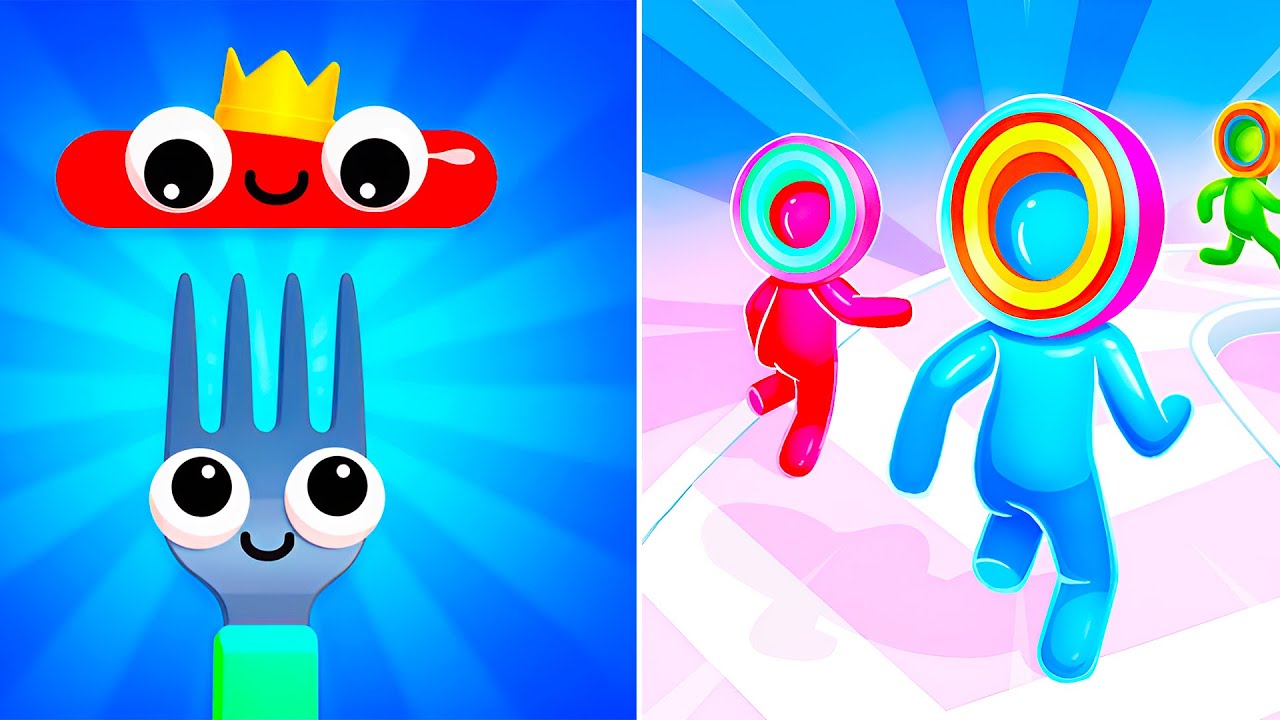 Fork N Sausage VS Layer Man 3D 🍴⚔️ All Levels Max Update Walkthrough Mobile NEW Gameplay Z9RX