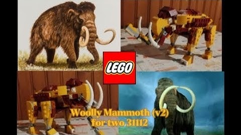 Lego creator alternative build Woolly Mammoth (Version 2) for two 31112