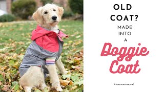 Upcycle old coat into Doggie Jacket