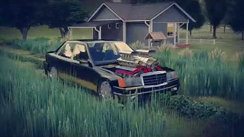 Car Reveal 3D Animation - Mercedes w201 - Maya + Lumion 8