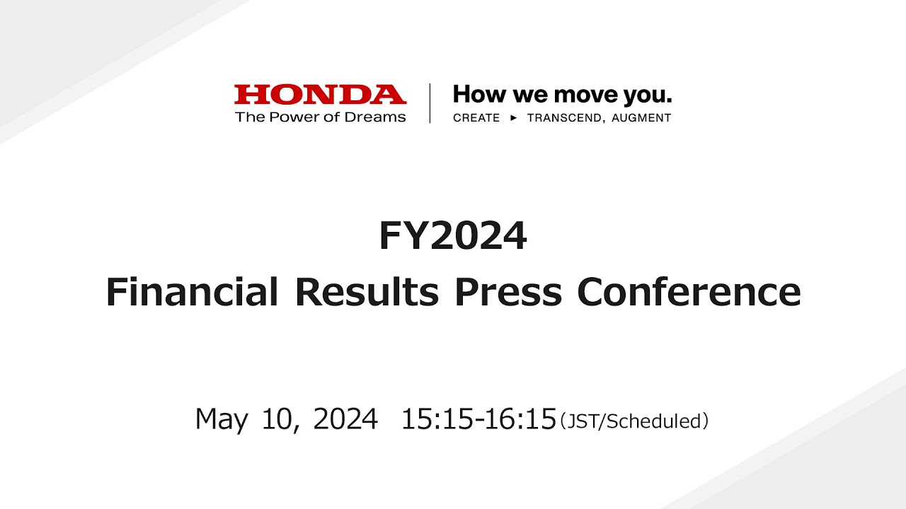 FY2024 Financial Results Press Conference - YouTube