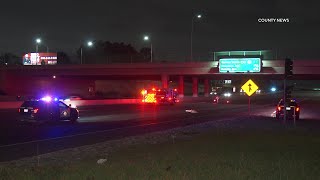 Female Walking In Lanes Struck, Killed On Freeway | Santa Ana, CA