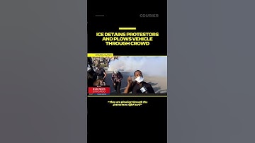Footage out of Chicago shows ICE detaining protestors and driving a car through the crowd.