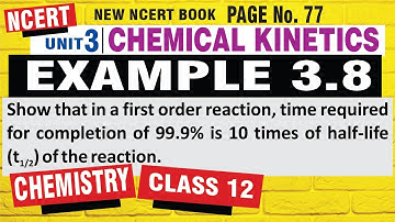 example 3.8 class 12 chemistry | example 3.8 NCERT | class 12 chemistry chapter 3 example 3.8 | 3.8