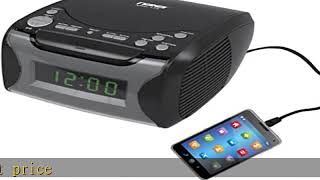 NAXA Electronics NRC-175 Digital Alarm Clock Tuning AM/FM Radio and CD Player - Black Lacquer NAXA Electronics NRC-175 Digital Alarm Clock Tuning AM/FM Radio and CD Player - Black Lacquer