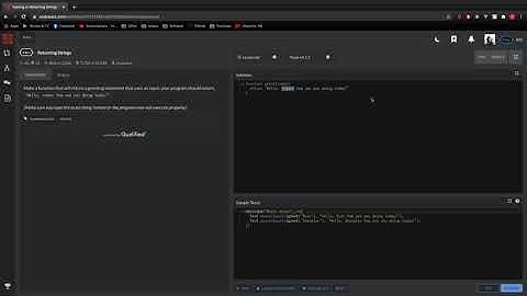 3. Codewars Kata - Return Strings - Solution