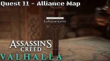 Assassins Creed Valhalla Quest 11 Alliance Map (PS4)
