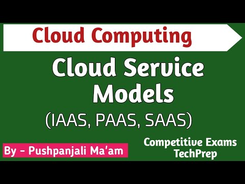 Lec - 2.1 Cloud Service Models|| IaaS, PaaS, SaaS || Cloud Computing in Hindi
