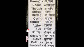 word-meanings for HTET competitiveexams