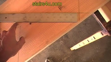 Stair Tread Bracket Stringer Layout
