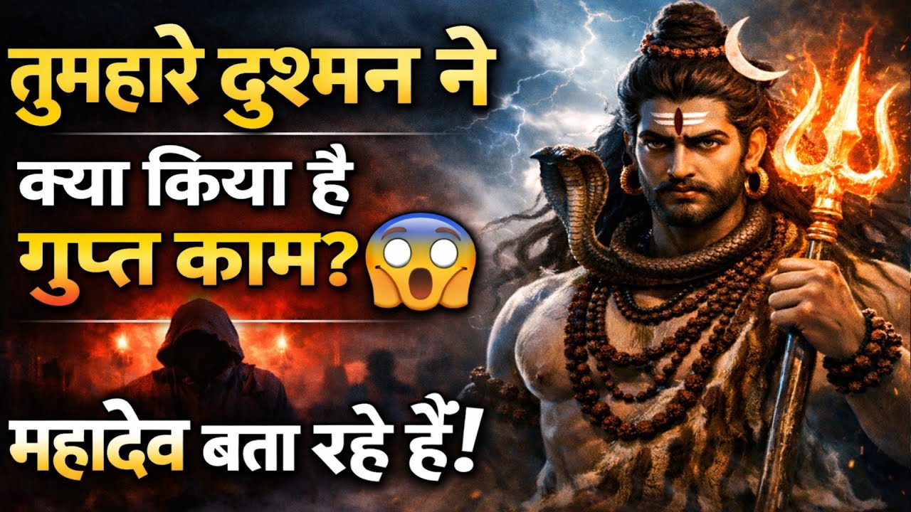 तुम्हारे दुश्मन का गुप्त राज खुल गया! 😱 | महादेव का बड़ा संकेत 🔔 || Shiv Sandesh || #maahadev