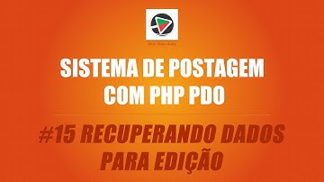 Sistema de Postagem com PHP (PDO + MySQL) - #15 Finalizando Edição de Posts