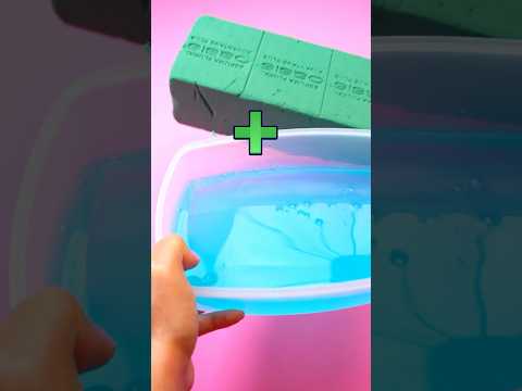 Slime + Espuma floral = Foamy? #waterslime #slime #carnavalconshortsrojo