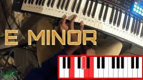 PIANO INTRO LESSON E MINOR FIRST AND SECOND INVERSION WITH STUNNA