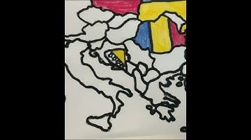 Flag map Europe pt6 Bosnia and Herzegovina 🇧🇦