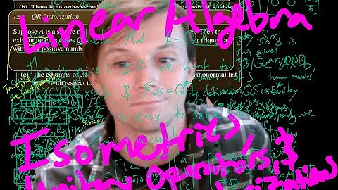 Linear Algebra - Isometries, Unitary Operators, and Matrix Factorizations