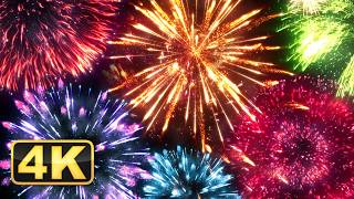4K Amazing Fireworks Show with Sound! 12 Hours of the Most Expensive Fireworks Show Ever!