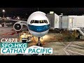 Cathay Pacific CX873 Flight Experience San Francisco to Hong Kong #NoTalkNoBGM
