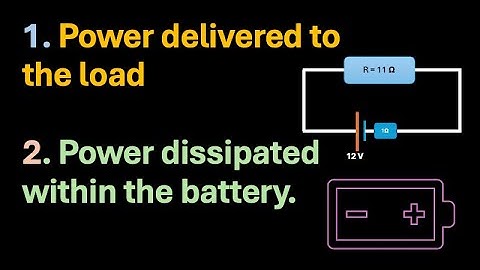 Calculate power dissipated in resistor and within the battery #cells #osodoposo