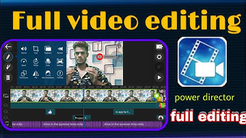 how to edit video in powerdirector power director full tutorial power director me video editing