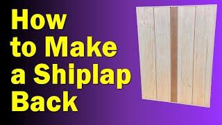 Furniture Making Techniques - How to Make a Shiplap Case Back