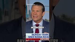 Pete Hegseth talks about the war in Ukraine