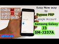 Frp Bypass Galaxy J3 SM-J337a, J3 2018 || Remove #id #FRP #Bypass #google #account #J3 cuenta