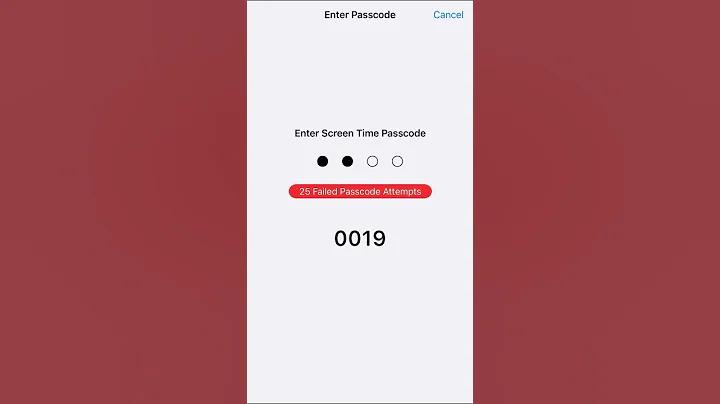 Entering The Screen Time Passcode Until It Unlocks Part 20