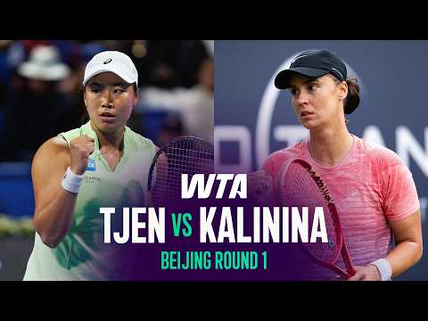 Janice Tjen vs. Anhelina Kalinina | 2026 Beijing Round 1 | WTA Match Highlights