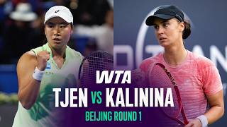 Janice Tjen vs. Anhelina Kalinina | 2026 Beijing Round 1 | WTA Match Highlights