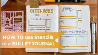 HOW TO use Stencils in a BULLET JOURNAL