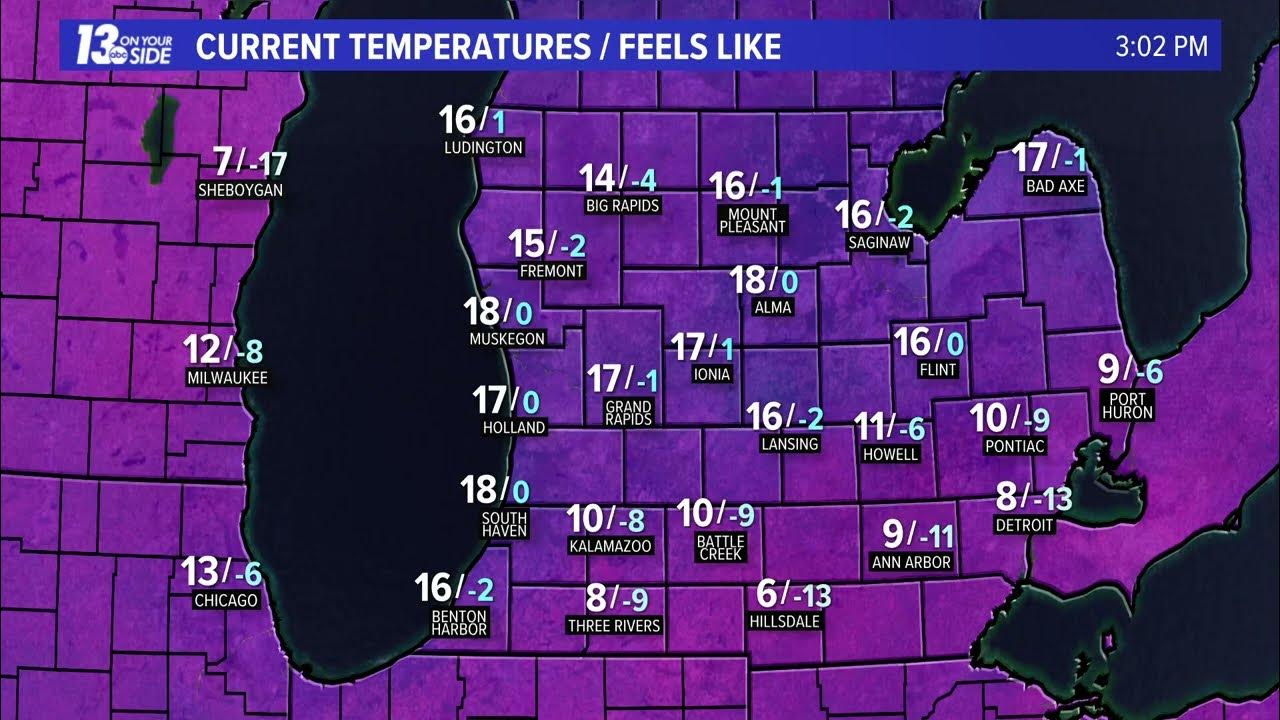 13 Weather 3 PM Update Many Locations Reporting Over A Foot of Snow