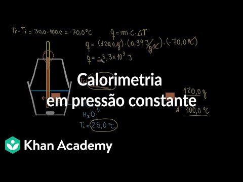 Vídeo: Qual calorímetro é usado em pressão constante?