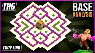 NEW BEST TH6 Hybrid/Trophy Base !! COC Town Hall 6 Hybrid Base Design Layout 2023 !! Clash of Clans screenshot 5