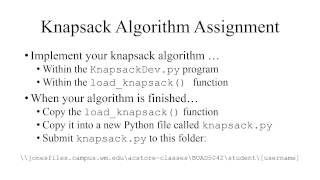 Submitting Heuristic Algorithm Assignments