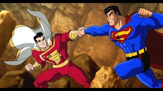 Superman e Batman vs Shazam e Gavião Negro