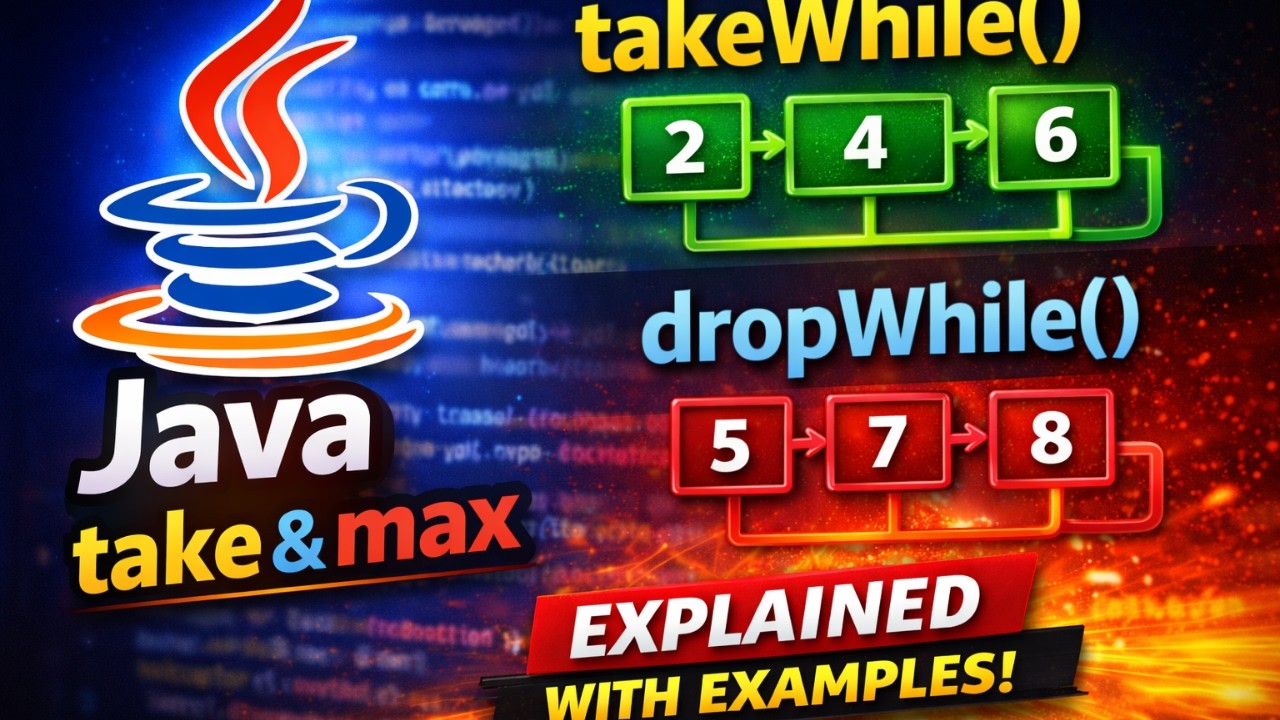 Java takeWhile() and dropWhile() Explained | Java 8 Streams with ...