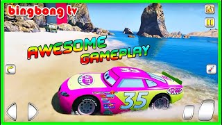 Lighining McQueen Stunts Racing - Nhạc Thiếu Nhi Tiếng Anh Vui Nhộn | Video Hoạt Hình Cho Trẻ Em screenshot 5