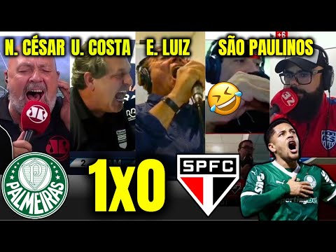 REAÇÕES DO NILSON CÉSAR, ULISSES COSTA, EDER LUIZ E SÃO PAULINOS ao CLÁSSICO PALMEIRAS 1X0 SÃO PAULO