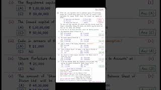 ⚡Class 12 Accounts: ये MCQ Exam में आ सकता है 😱 | Share Capital | Aura Accounts