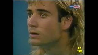 Andre Agassi v Jimmy Connors U. S. Open 1989