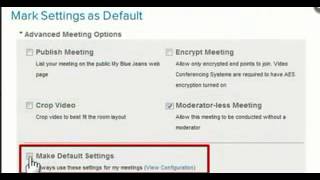BlueJeans Scheduling Meeting