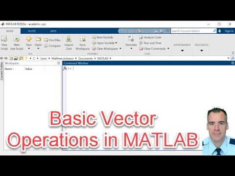 Basic vector computations in MATLAB - YouTube