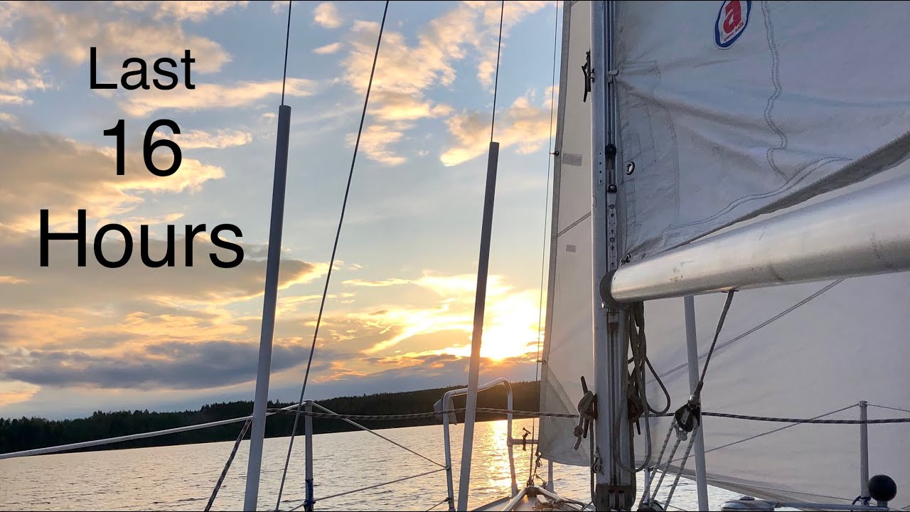 part 4. 75 Nm in lake Keitele, single handed S.2 Ep.12 Sailing Finnish lake