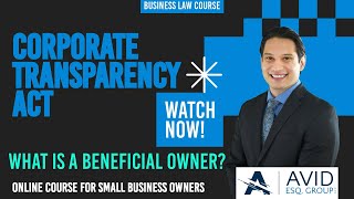 7  Corporate Transparency Act  Understanding Beneficial Ownership 👥