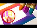 Oil pastels  tape for a splendid result  art artroom artroom psychedelic