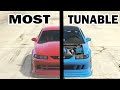 TOP 10 Most Modifiable Cars In GTA ONLINE