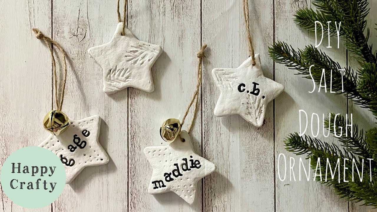 How to Make DIY Christmas Ornaments With Salt Dough *Easy* - YouTube