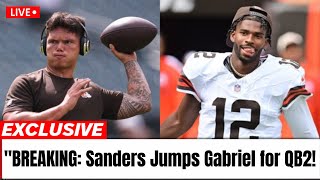 BREAKING: Andrew Berry PUSHES Shedeur Sanders Ahead of Dillon Gabriel for QB2 After Pickett TRADE!